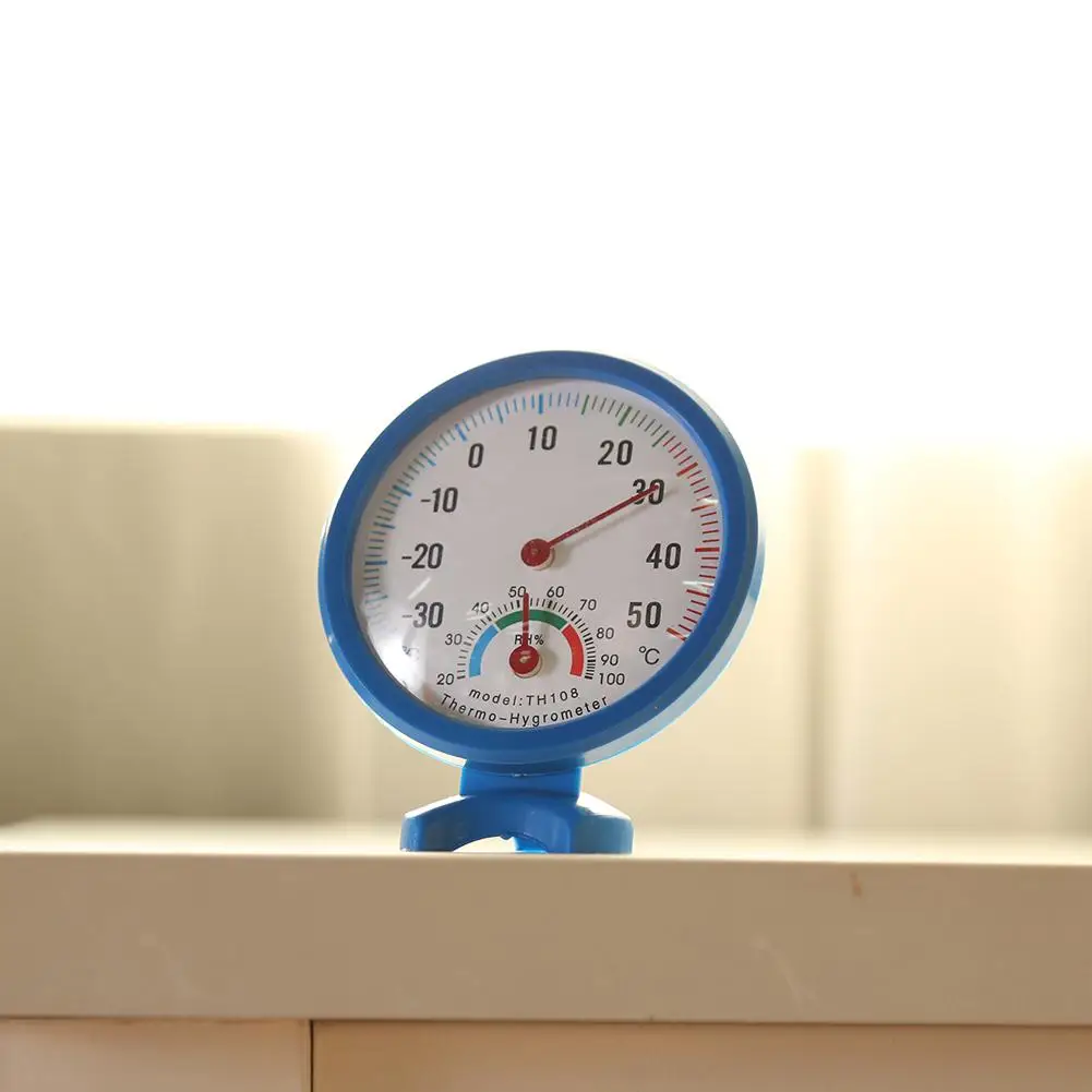 

Mini Round Clock Indoor Outdoor Wet Hygrometer Humidity Thermometer Temp -30 to 50 'C Temperature Meter Gauge