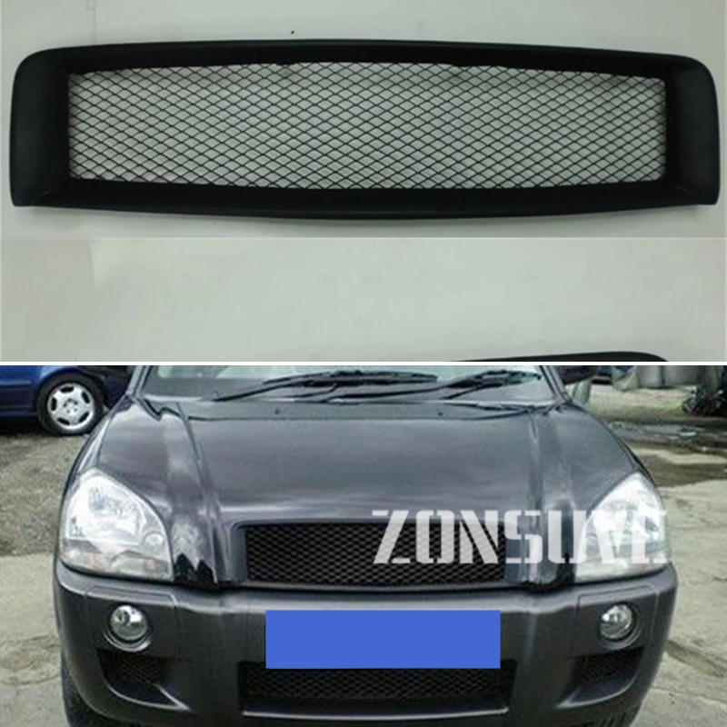 Насадка на решетку радиатора для Hyundai Tucson 2006 2009 года из углеродного