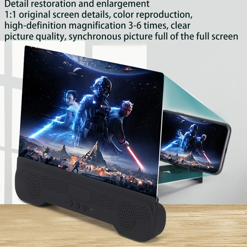 14&quot Screen Magnifier 6D Mobile Phone Projector for Movies /Videos and Gaming Supports All Smartphone | Мобильные телефоны и