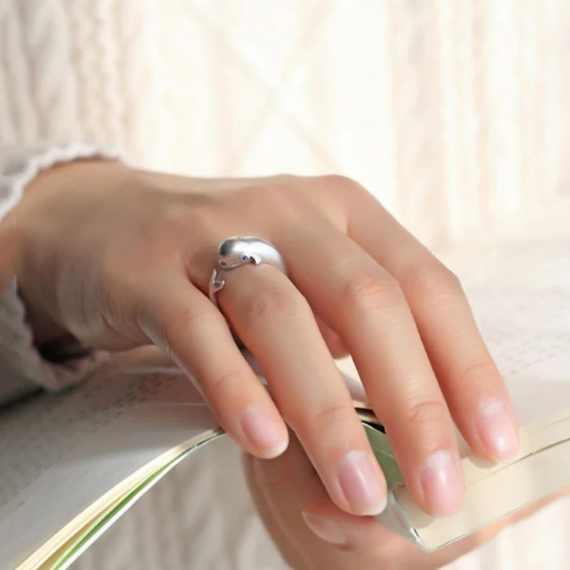 Модные ювелирные изделия из стерлингового серебра 925 пробы кольца с морским