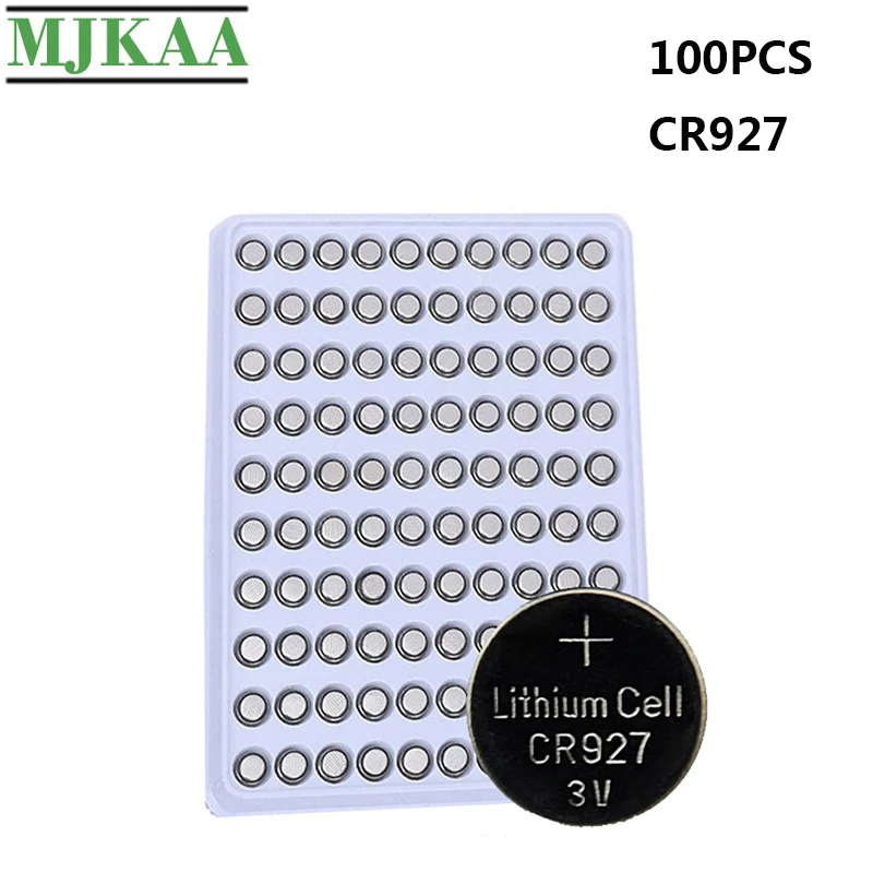 MJKAA 100 шт. CR927 батарея 927 DL927 BR927 1W ECR927 5011LC KCR927 LM927 литий ионная кнопка батареи для