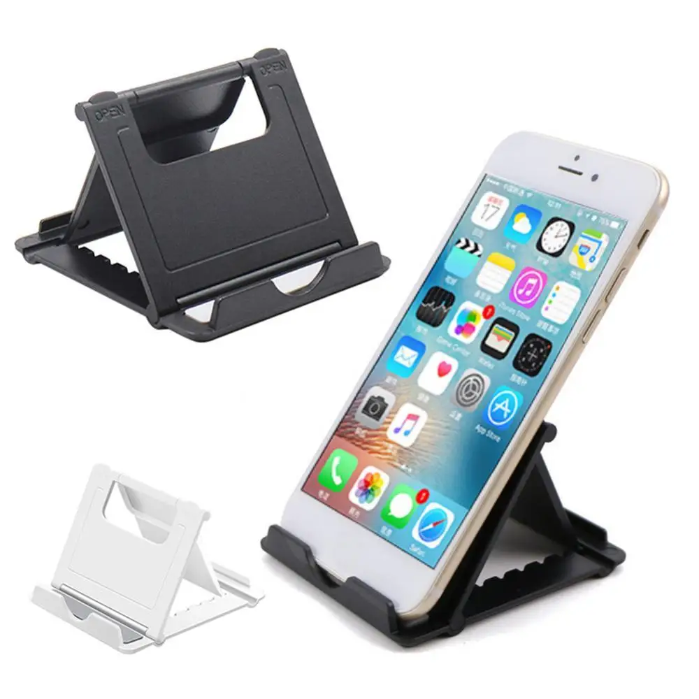 

Universal Plastic Adjustable Folding Desktop Table Phone Holder Bracket Stand