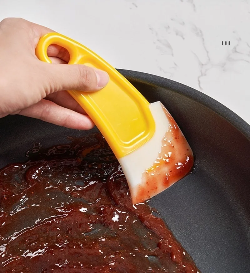 

1pc Pan Dish Pot Cleaning Brush Cooking Tool Kitchen Spatula Cake Baking Pastry Tools Dirty Fry Washing Scraper Oil Scraper