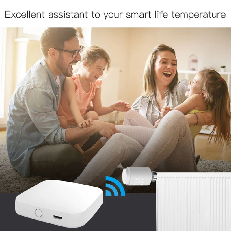 Смарт-привод радиатора Tuya ZigBee3.0 программируемый термостатический клапан
