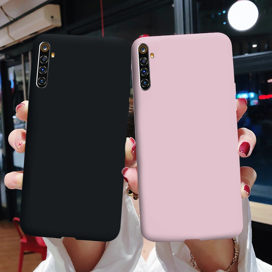 for realme 6 pro 6s 6i case cover matte soft silicone bumper phone case for oppo realme 6 pro rmx2061 rmx2001 realme6 back cover free global shipping
