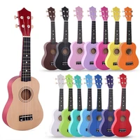 21 inch ukulele soprano basswood acoustic nylon 4 strings ukulele colorful mini guitar for children gift with strings and picks