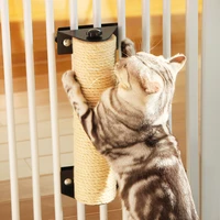 asinse cat scratching post cage mounted cat scratcher space saving sisal scratch post for cat grinding claws scratching climbing