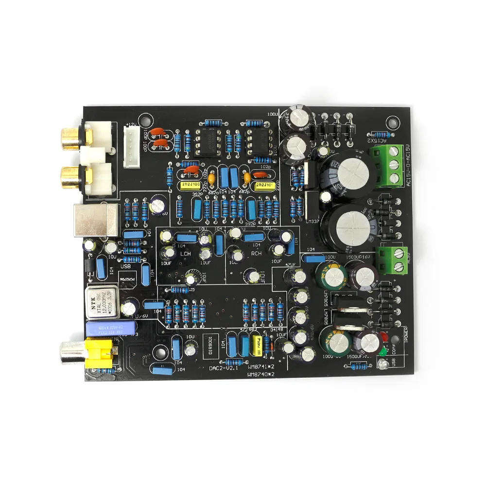 Коаксиальный двойной WM8740 DAC USB декодер доска M8741 высокое качество
