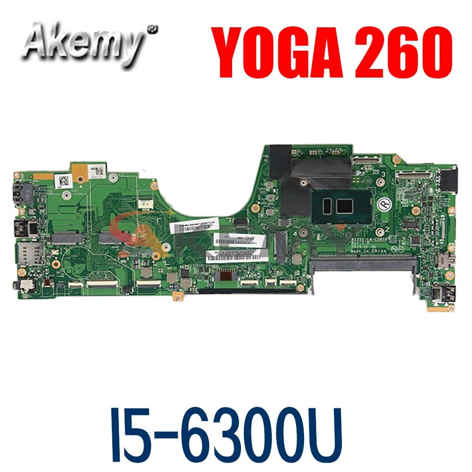 

Laptop motherboard For LENOVO Thinkpad YOGA 260 I5-6300U SR2F0 I5-6300U Mainboard LA-C581P 00NY955