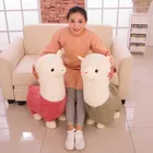 Новинка 2021, креативная забавная однотонная кукла-альпака, плюшевая игрушка, милая кукла, подушка, кукла, подарок на день рождения для детей, домашний декор для кровати, подарок