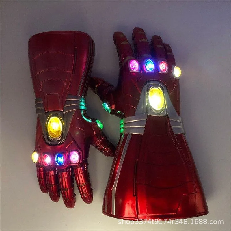 

Светодиодная перчатка для косплея, 1: 1, 4 перчатки, война, светодиодный ная перчатка для детей и взрослых, подарок на Хэллоуин