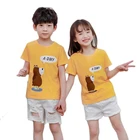 Летняя одежда для маленьких мальчиков и девочек, детские футболки, наряды для мальчиков, модная одежда, повседневные топы с мультяшным принтом, футболка с короткими рукавами