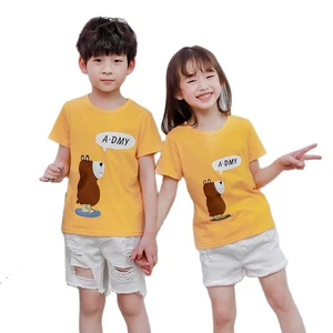 Летняя одежда для маленьких мальчиков и девочек, детские футболки, наряды для мальчиков, модная одежда, повседневные топы с мультяшным принтом, футболка с короткими рукавами