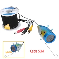 1000tvl underwater fishing cable camera with 12 pcs led infrared lamp lights for finsh finder