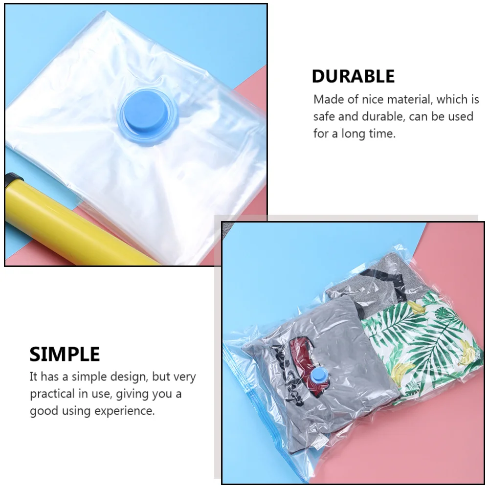 

1 Set Space Saving Vacuum Clothes Bag for Home Travel (Random Color)