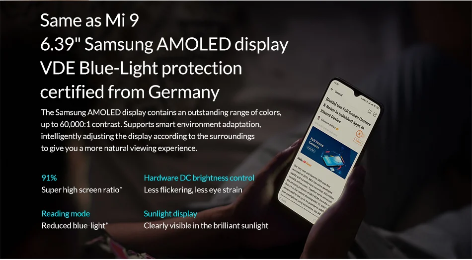 Глобальная версия Xiaomi Mi 9 Lite 6,3" AMOLED 6 ГБ 128 Гб мобильный телефон Snapdragon 710 Восьмиядерный экран отпечаток пальца камера 48 МП
