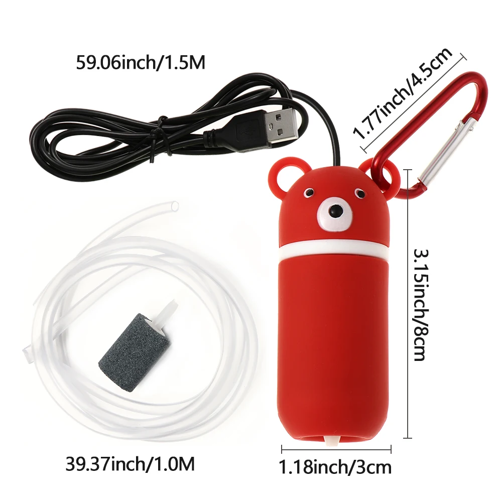 Мини USB аэратор воздушный насос аквариумный бесшумный кислородный садовый