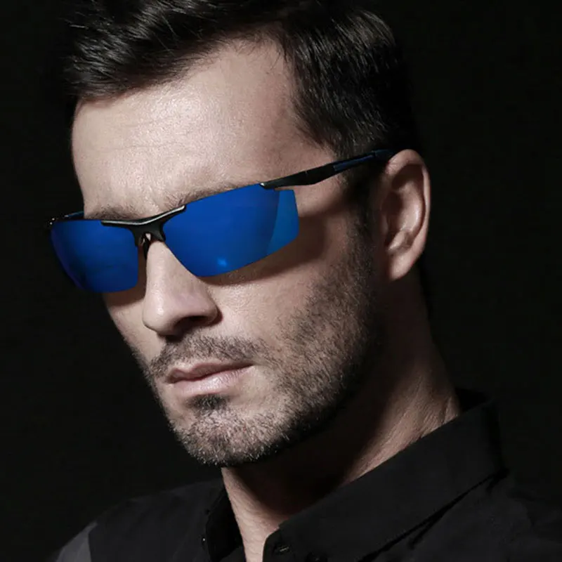 

Q Sport Shades Retro Sun Glasses Vintage Reflective Flat Lens Women Sunglasses Cat Eye Men Eyewear Polarized