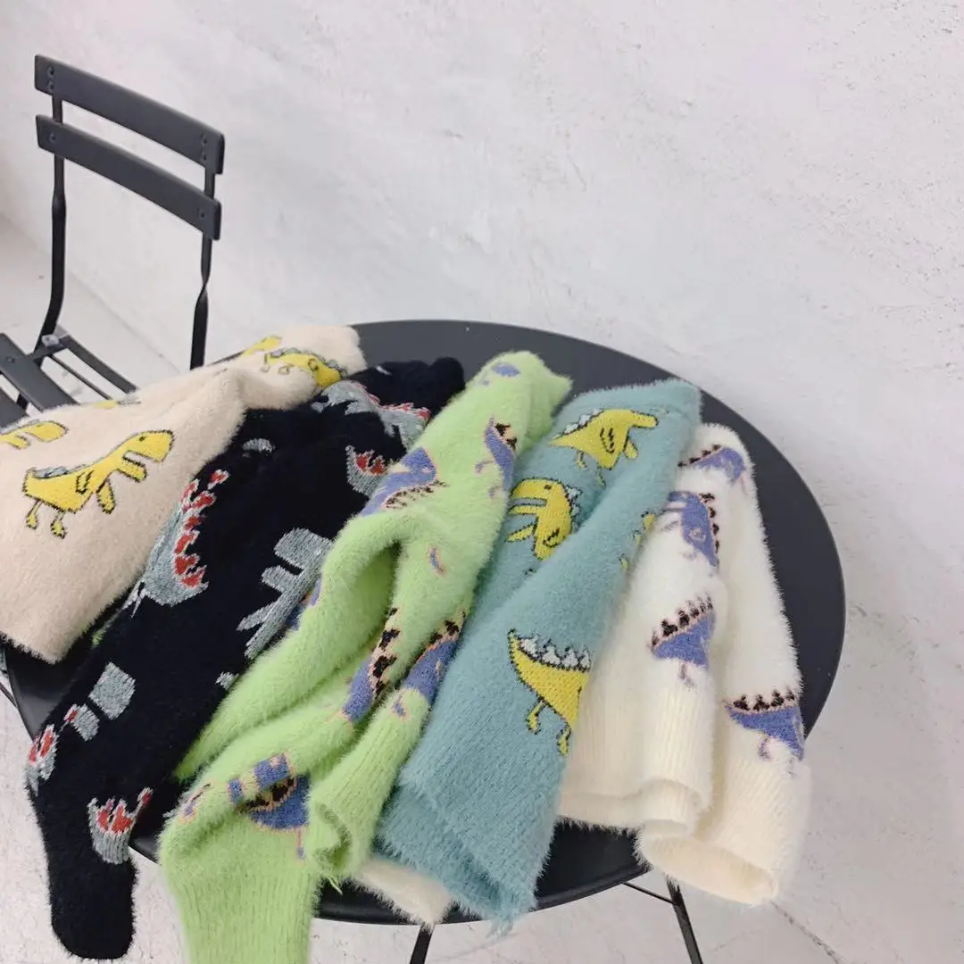 Детский свитер 2019 г. осенне-зимний детский вязаный пуловер с воротником под горло