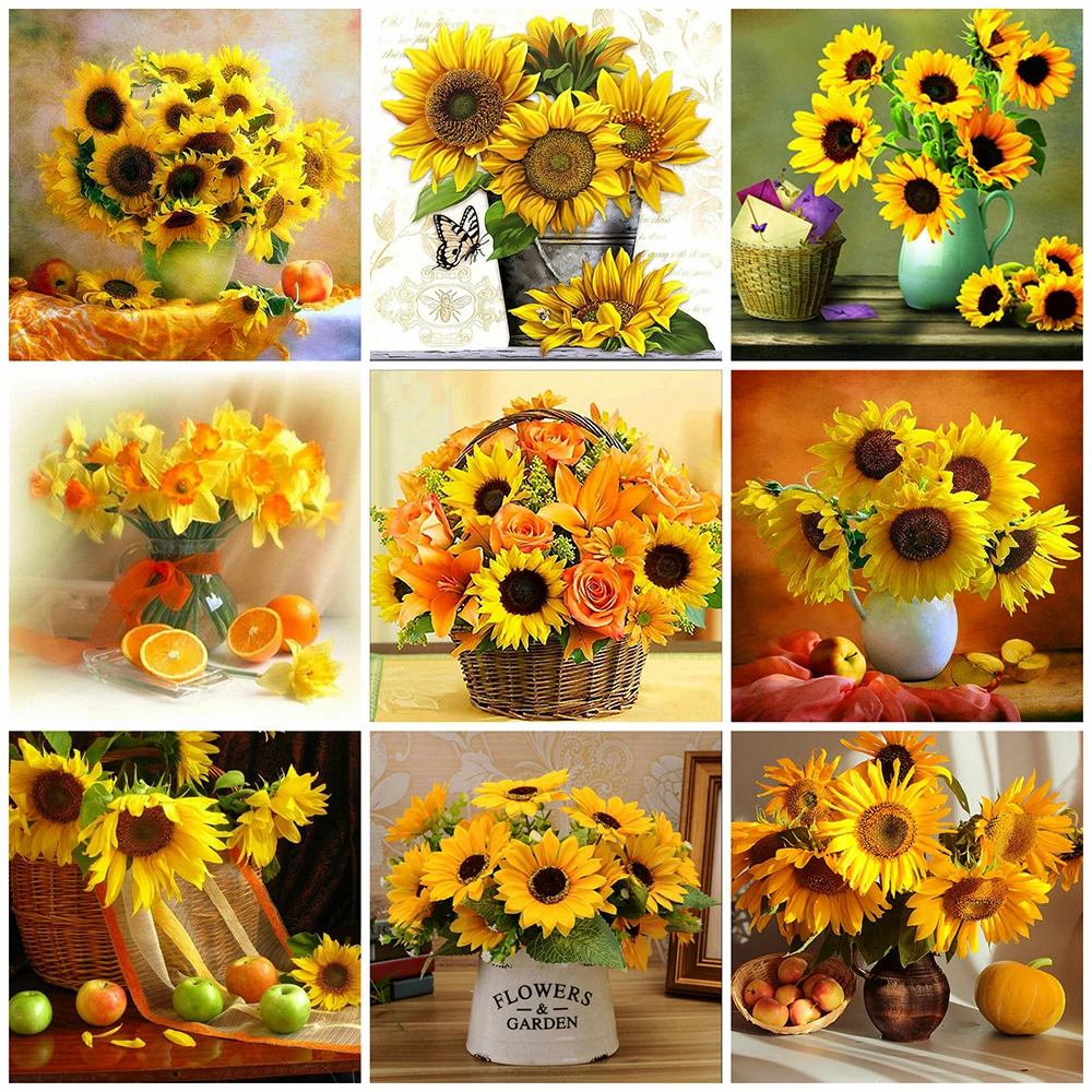 

EverShine 5D "сделай сам", бриллиантовая вышивка, цветок, квадратная мозаика, наборы для вышивки крестиком, домашний декор