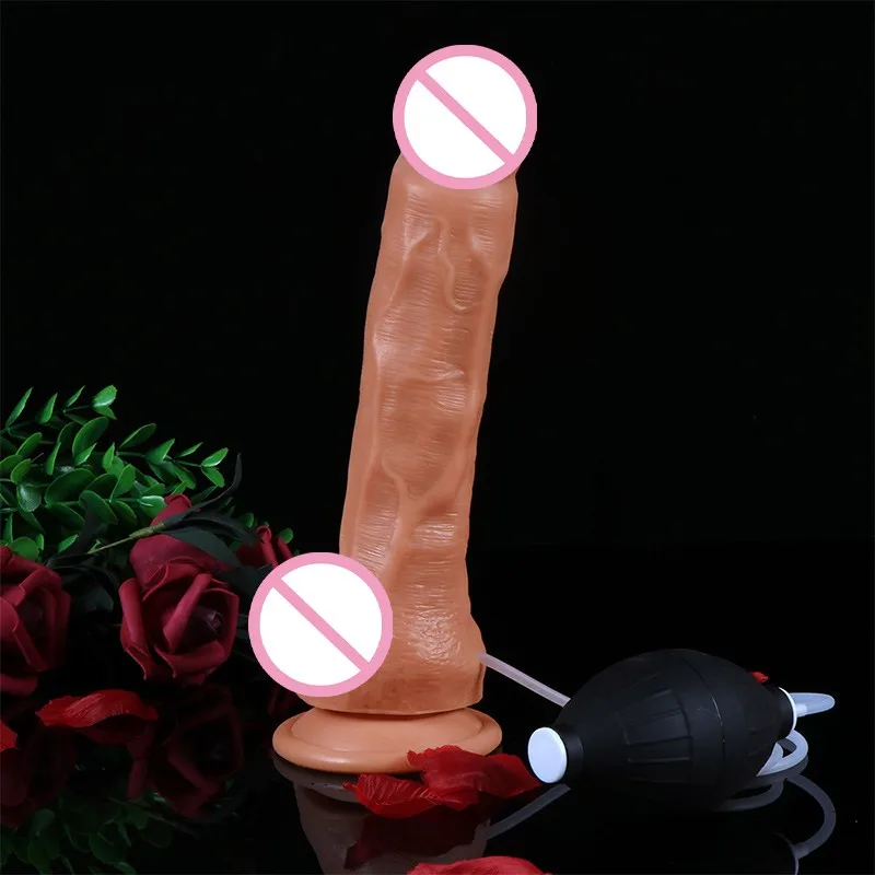 Реалистичный фаллоимитатор искусственный пенис спрей для воды анальный массаж