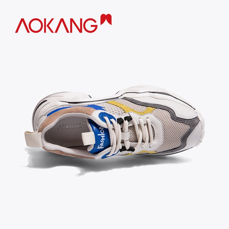 Женские кроссовки на массивной платформе AOKANG модные брендовые