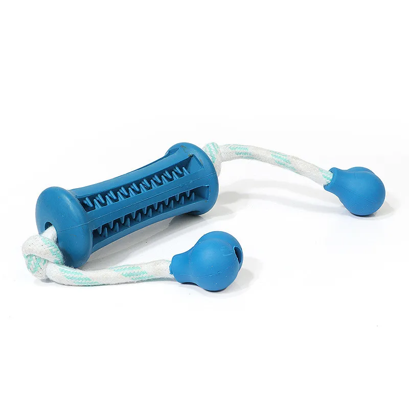 

Dog Rubber Toys Molar Teeth Cleaning Stick Threading Chewing and Rope Pet Interactive Pet Dog Toys New Products