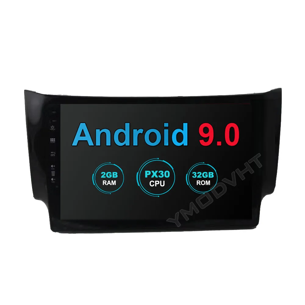 Автомобильное DVD-радио YMODVHT 10 1 дюйма 4 Гб + 64 ГБ Android 9 0 для Nissan Sylphy/B17/Sentra 2012-to-2017 2018