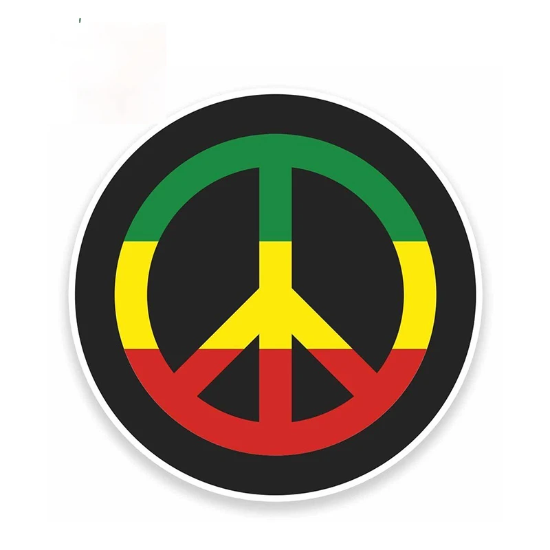 

Fuzhen Boutique Decals Exterior Accessories Peace Symbol Sticker Car Hippy Laptop Flower Graffiti Helmet Bumper Laptop Decal