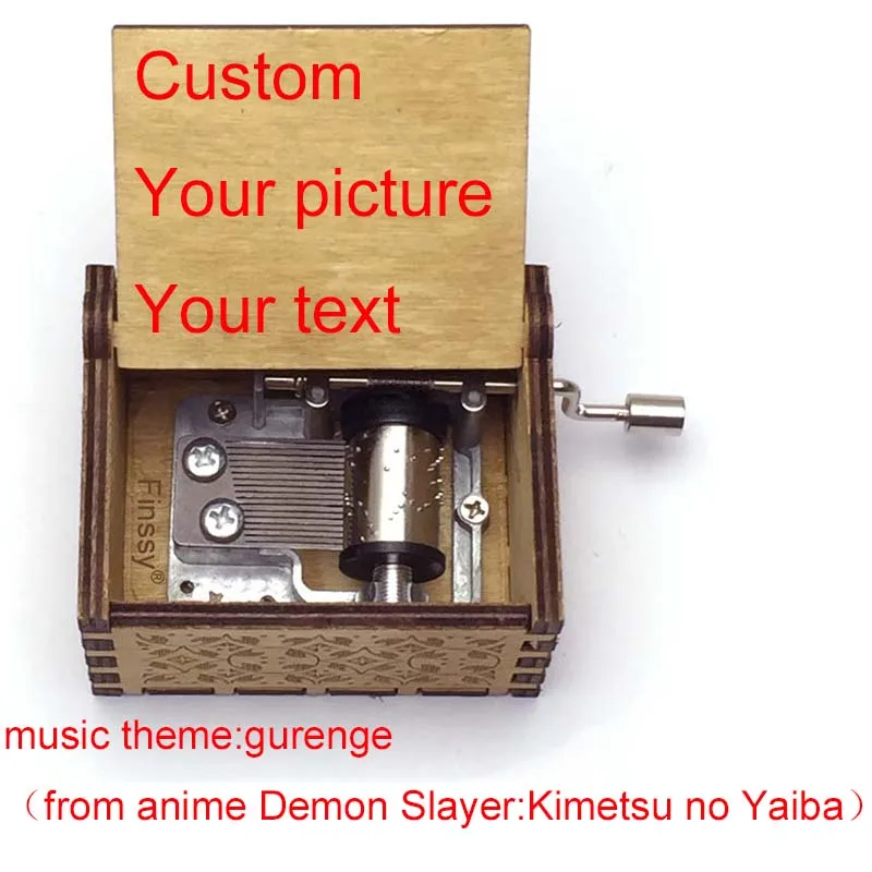 New Music Box demon slayer Kimetsu no Yaiba gurenge music theme cosplay fans Birthday Christmas Gift Hand ed | Украшения и