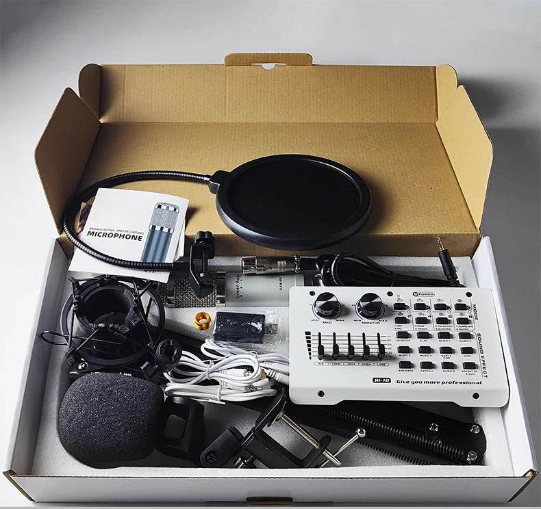 _ BM800 оптовая цена с живым оборудованием набор звуковой карты для дома GAM-800F пения
