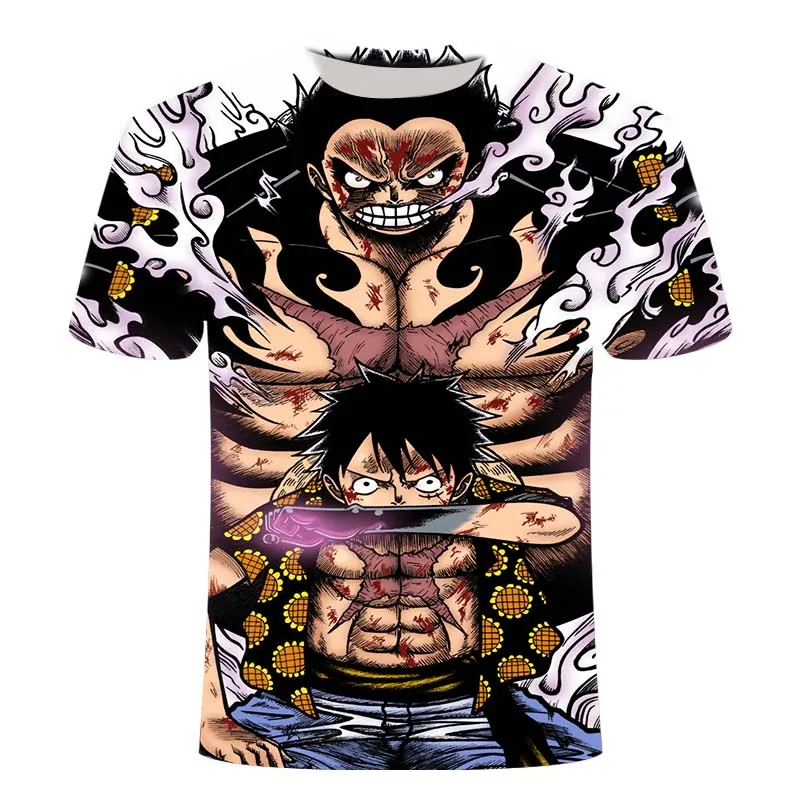 

Luffy One Piece T-shirt Men's New Fashion Hip Hop T-shirt Casual Wear 3D Printing Summer Top T-shirt T-shirt