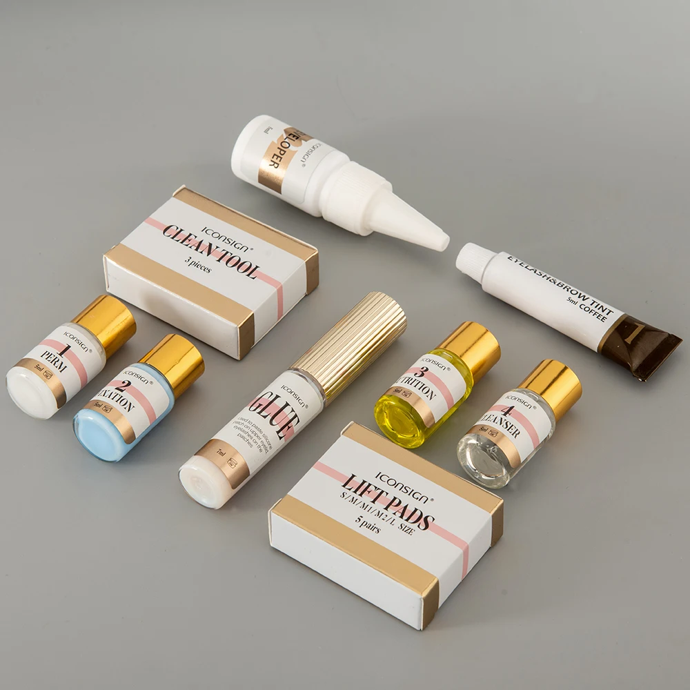 Набор для окрашивания ресниц и бровей ICONSIGN профессиональная подтяжка