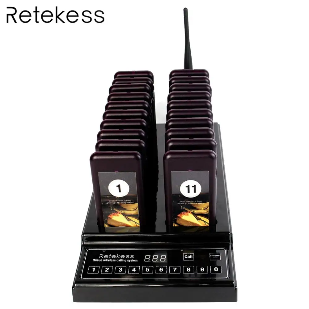 RETEKESS T112 система вызова официанта ресторанный пейджер 433 92 МГц беспроводной
