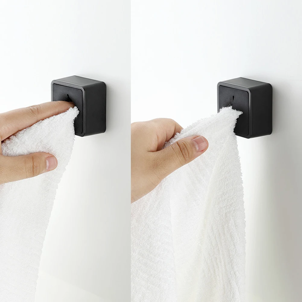 

Professional Bathroom Hanger Organizer Rack Multi-use Towels Wash Cloth Clip Self-adhesive Towel Plug Holder 47x25mm