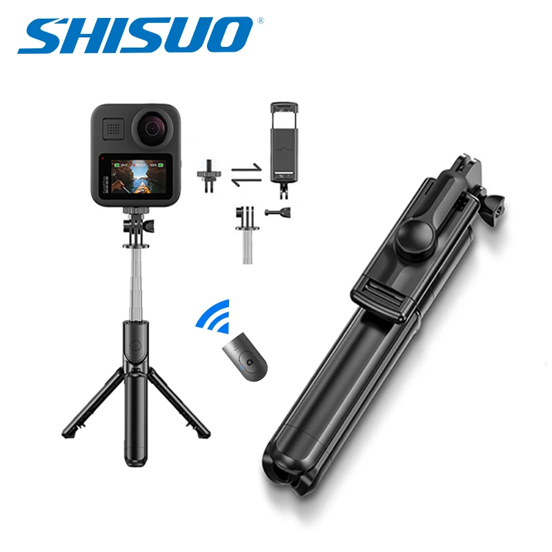 Портативная беспроводная селфи палка SHISUO S03 4 в 1 с Bluetooth складные моноподы