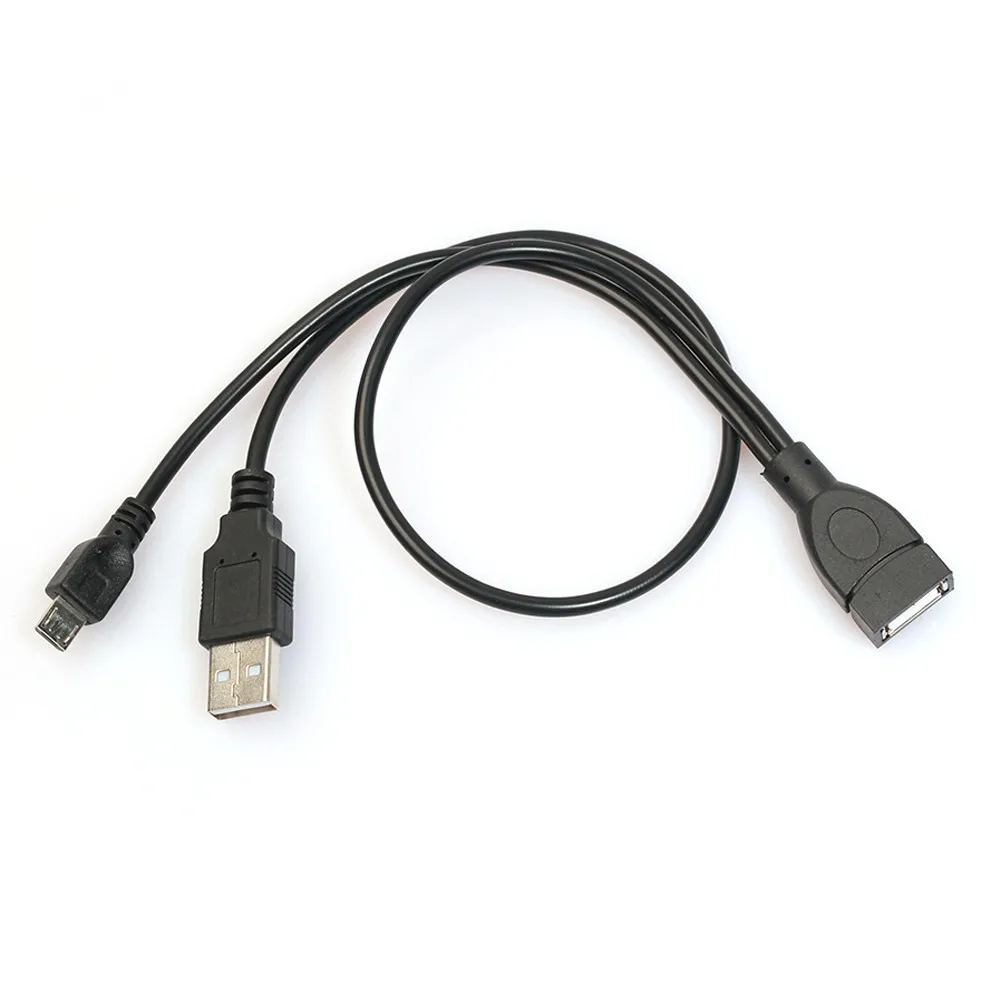 CARPRIE 2 в 1 OTG Micro USB хост Мощность Y сплиттер USB адаптер для Micro 5 Pin женский и мужской кабель