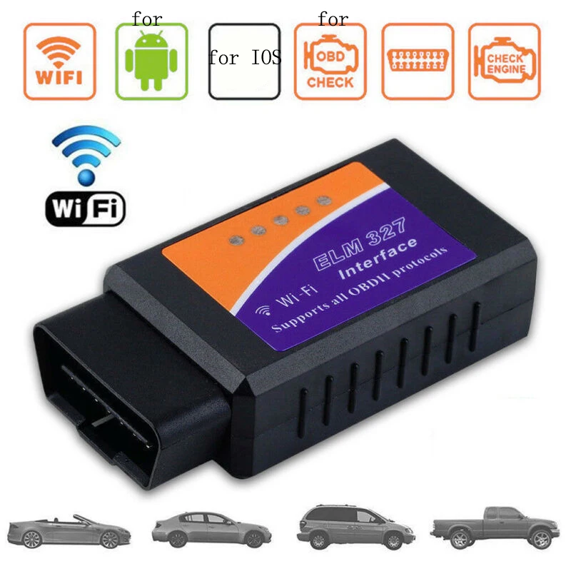 OBD2 ELM327 V1.5 wifi адаптер Сканер для iPhone Автомобильная Бортовая Система диагностики 2 ODB II ELM 327 wifi ODB2 Автомобильный сканер EML327 wifi
