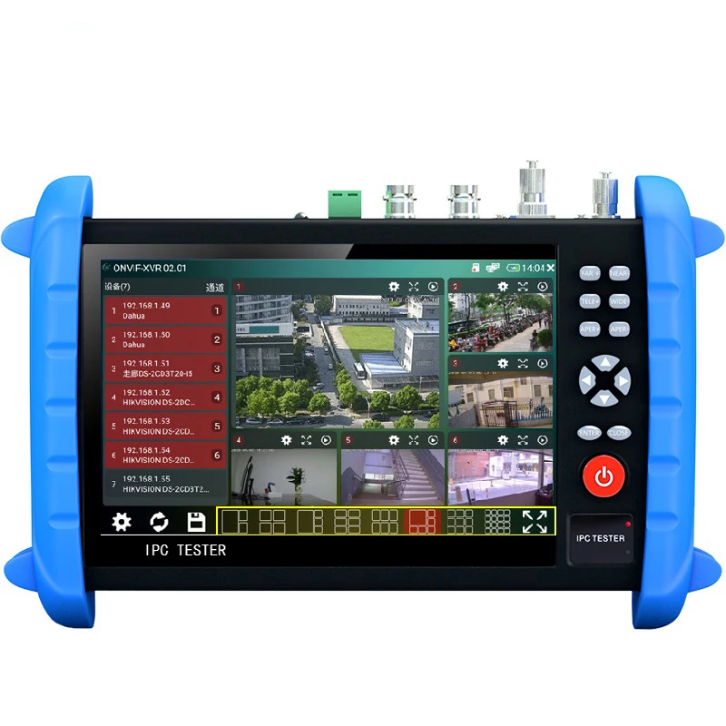 IPCX-ACT CCTV тестер H.265 4K 8MP IPC/ TVI /CVI /AHD /CVBS 7-дюймовый сенсорный экран универсальный