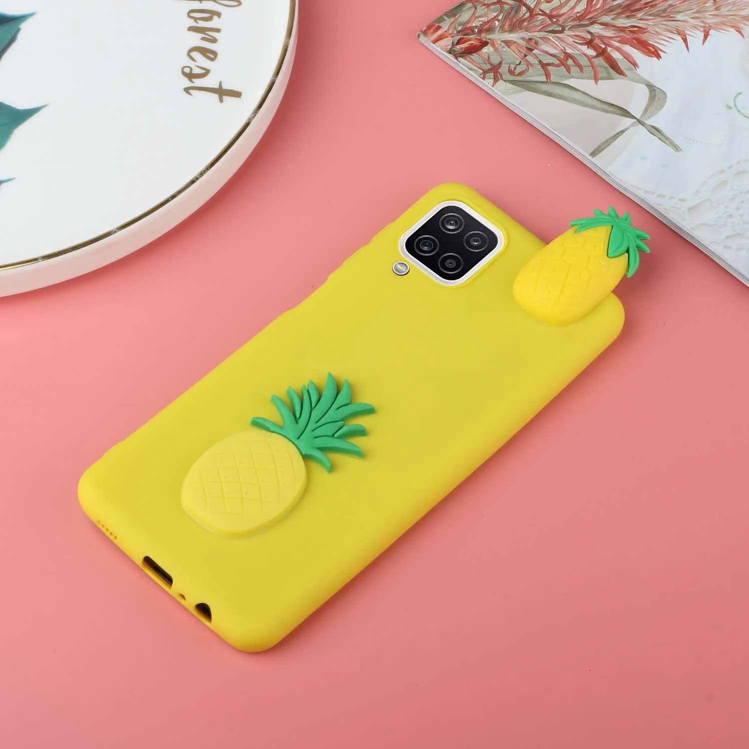 

3D silicone patch panda fruit Flamingo Unicorn cactus ice cream For Xiaomi Mi A1 A2 A3 mi 9T 9 Pro10 10 Pro SE mi 9 POCO X2