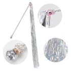 Забавная палочка для кошек, цветной жезл, милый блестящий, игрушка-тизер для кошек, кошачья интерактивная игрушка