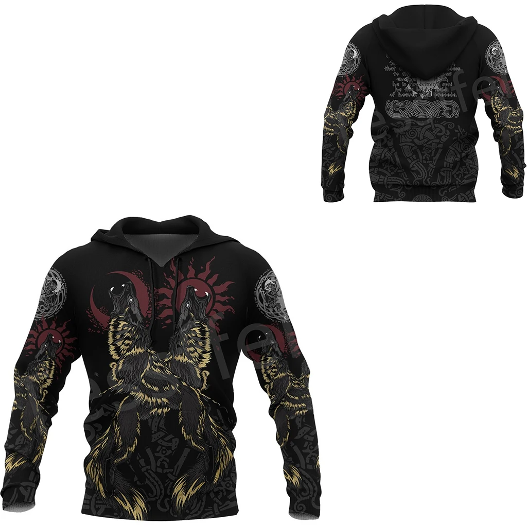 

Tessffel Vikings God Viking Warrior Odin Tattoo Harajuku NewFashion Tracksuit 3DPrint Streetwear Pullover Hoodies Men/Women C-23