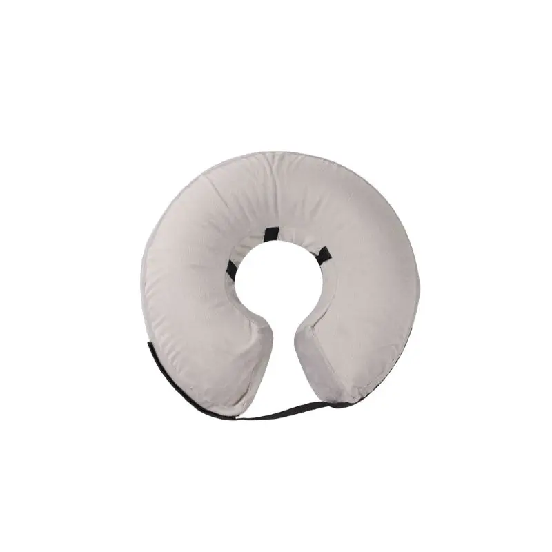 Защитный надувной ошейник для собак и кошек мягкий плюшевый конус защиты от