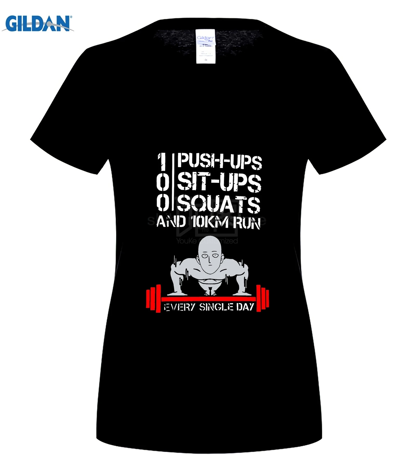 Новая популярная мужская Черная футболка с принтом One Punch Man Regiman Saitama аниме размер