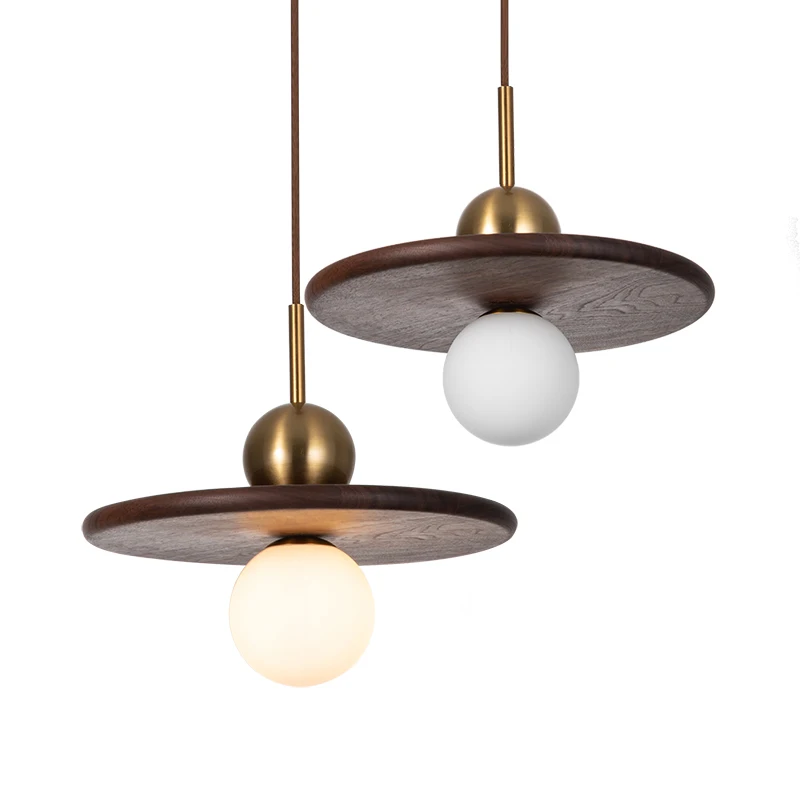 Современный подвесной светильник E27 декор для бара кафе ресторана деревянный