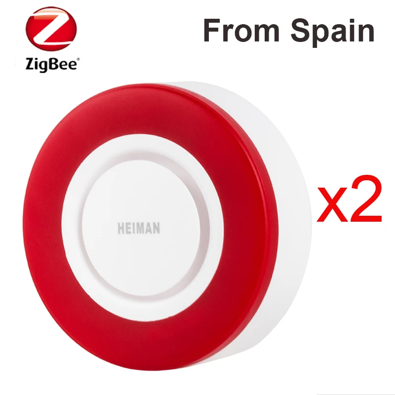 Heiman HS2WD E красная мигающая Стробоскопическая сирена работает с Domoticz SmartThings Home