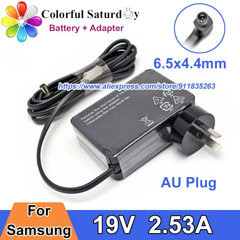 AU Plug For SAMSUNG HW-K360/XU HW-K360 WIRELESS SOUNDBAR Charger 19V 2.53A HW-K430 HW-K360 HW-J355 HW-M360 HW-R450 Power Adapter