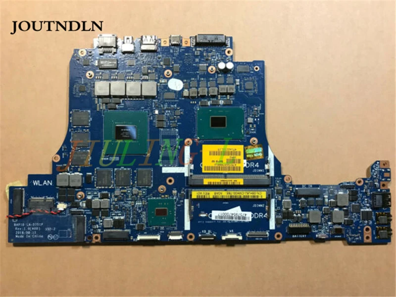 JOUTNDLN для Dell OEM Alienware 17 R4 15 R3 Материнская плата ноутбука I7 6700HQ Процессор N17E G1 A1 GPU LA