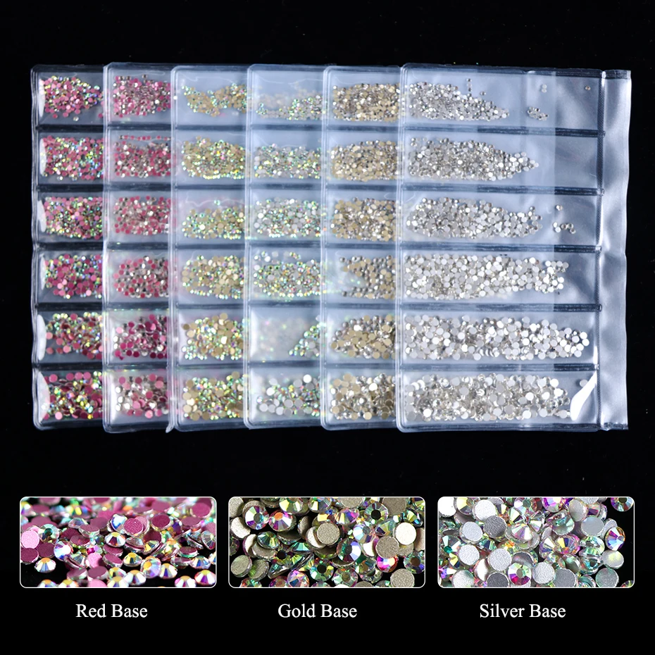 Блестящие аксессуары для дизайна ногтей разные размеры|Стразы и украшения| |