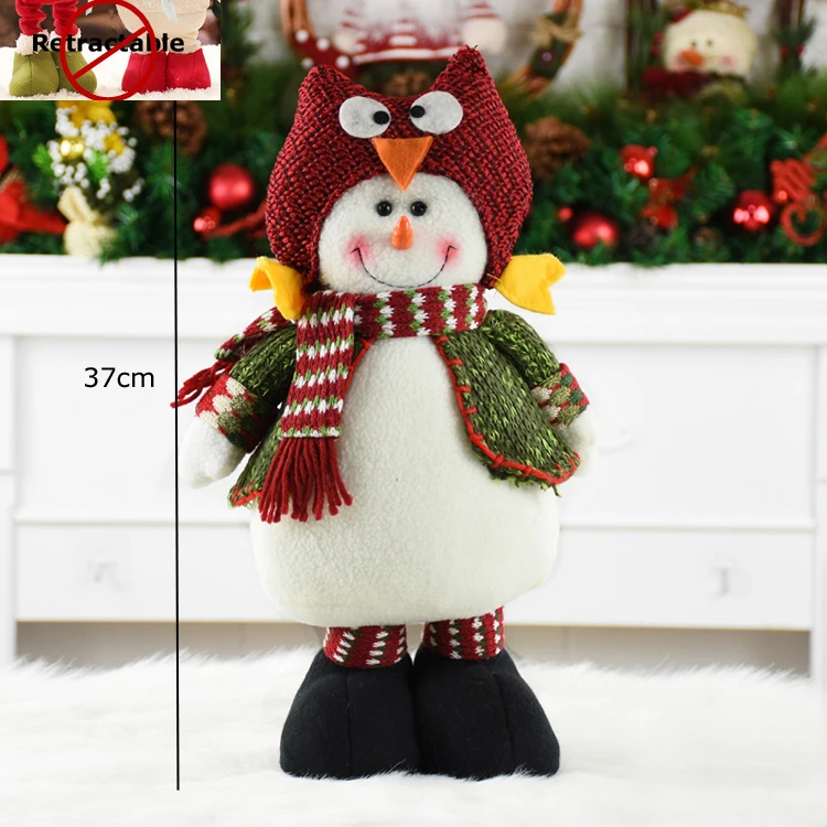 snowman 215 47 см Санта-Клаус Снеговик Рождественские куклы Рождественские украшения для дома выдвижные стоячие игрушки для вечеринки в честь Дня Рождения подарок для детей - Цвет: snowman 215